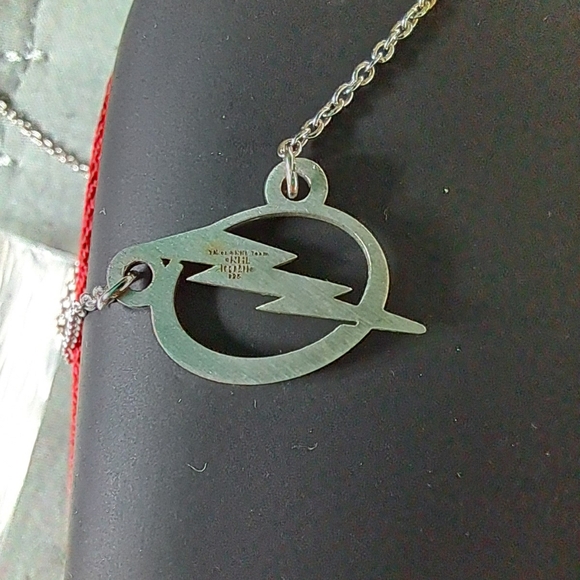 Sterling Silver Tampa Bay Ligtning Small (1/2 Inch) Pendant w/ 19" Necklace - Picture 8 of 9